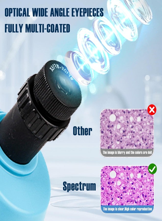 Spectrum Optical Instruments SpectrumOI Compound Microscope for Kids, Microscope for Adults Blue Color - Image 5